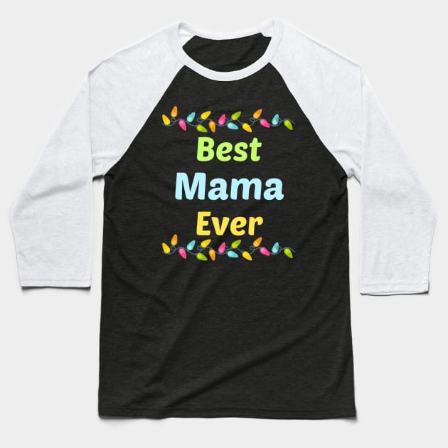 Family Light Mama Baseball T-Shirt by blakelan128